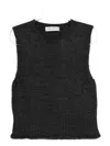 Our Legacy Ribbed Knitted Tank Top In Black