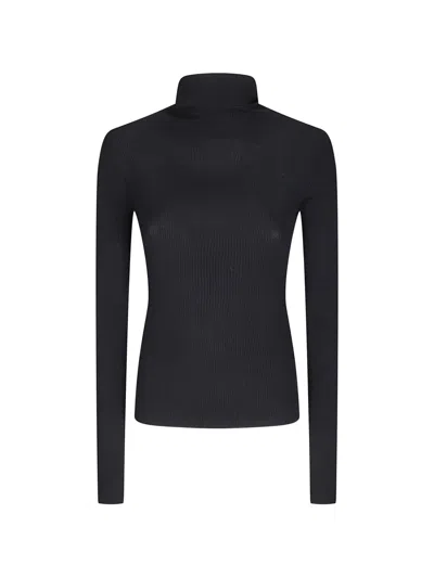 Our Legacy Ribbed-knit Roll-neck Sweater In Black