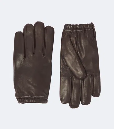 Our Legacy Rider Leather Gloves In Brown