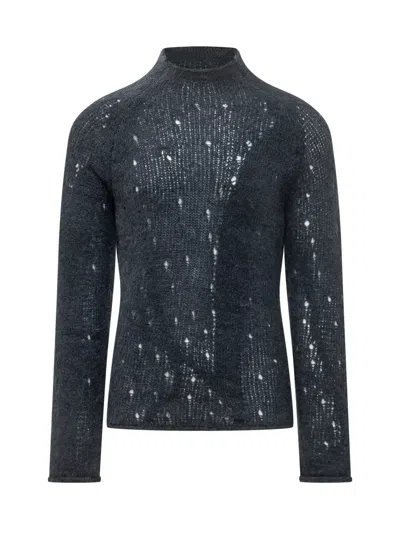 Our Legacy Rider Popover Knitwear In Blue
