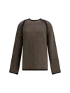 Our Legacy Soft Durable Knitwear Contrast Trim In Green