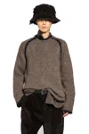 Our Legacy Soft Durable Knitwear Contrast Trim In Brown