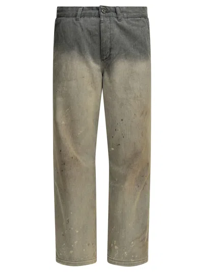 Our Legacy Rig Chino Trousers Grey In Green