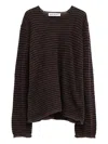 Our Legacy Rigid Striped-pattern Sweater In Brown