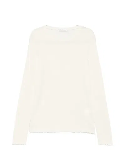 Our Legacy Off-white Elongated Longsleeve T-shirt In Neutral