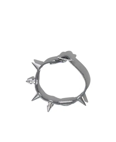 Our Legacy Rivet Bracelet In Gray