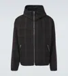 Our Legacy Riviera Checked Shell Hooded Jacket In Black