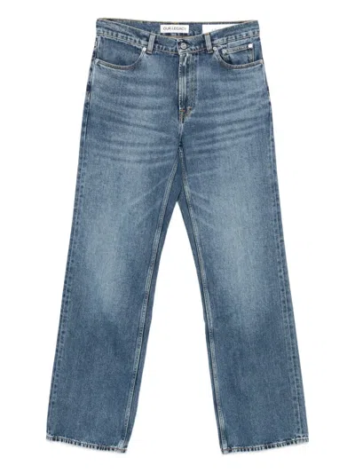 Our Legacy Rodeo Wash Twill Jeans In Blue