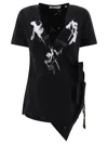 Our Legacy Black Wrap T-shirt In 黑色的