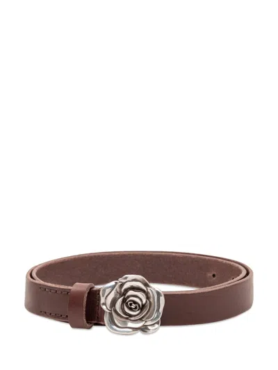 Our Legacy Rose Belt In Ebenholz Matte