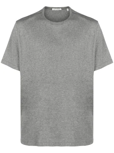 Our Legacy Round-neck Cotton T-shirt In Grey