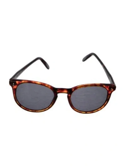 Pre-owned Our Legacy Round Tinted Sunglasses In Brown