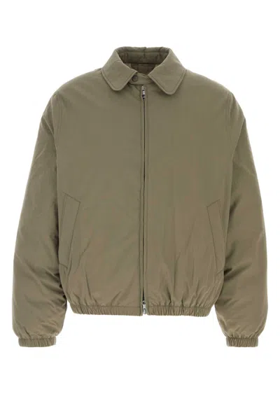 Our Legacy Sage Green Cotton Blend Bomber Jacket