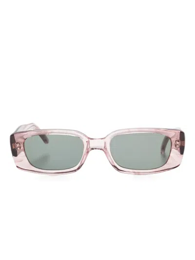 Our Legacy Samhain Rectangle-frame Sunglasses In Pink