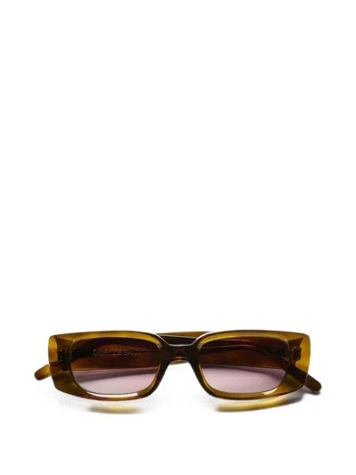 Our Legacy Samhain Rectangle-frame Sunglasses In Brown