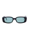 Our Legacy Samhain Rectangular Black Acetate Sunglasses In Black