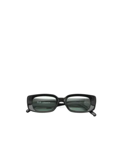 Our Legacy Samhain Rectangular Frame Sunglasses In Black