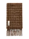 Our Legacy Dorf Check Fuzzy Alpaca In Brown