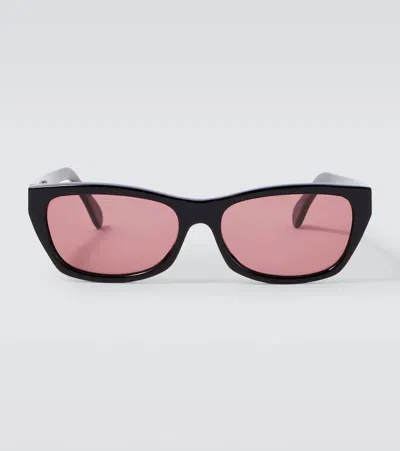 Our Legacy Scream Rectangular Sunglasses In Black