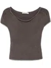 Our Legacy Tank Top Sculpt In Wet Bark Dry Cotton