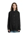 Shop Our Legacy Semi-sheer Ramie Shirt In Black