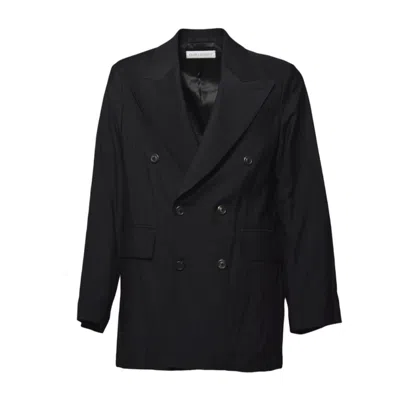 Our Legacy Sharp Black Viscose Blazer In Schwarz