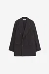 Our Legacy Unconstructed Db Blazer In Nero