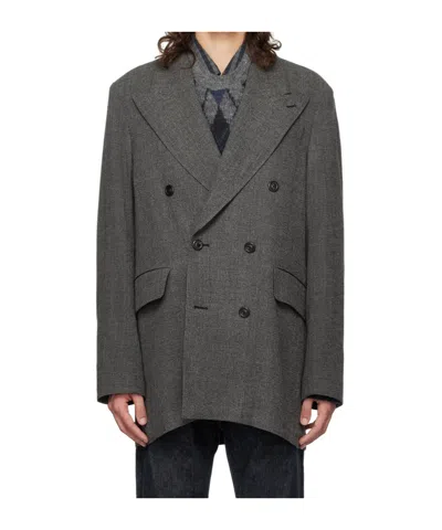 Our Legacy Sharp Db Double-breasted Blazer In Black