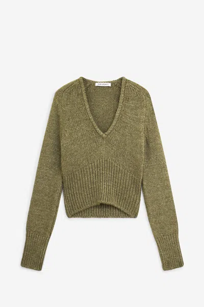 Our Legacy Sharp V-neck Knitwear In Green