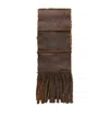 Our Legacy Shearling Scarf In Brown