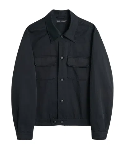 Our Legacy Shirt Casual Jacket In Black