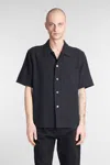 Our Legacy Black Boucle Box Shirt In Black