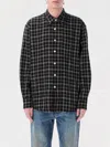 Our Legacy Above Shirt Black Checked Linen Blend Shirt - Above Shirt In ブラック