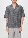 Our Legacy Heusen Checked Cotton And Silk Bowling Shirt In Bunt