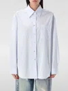 Our Legacy Timeless Shirt With Chest Pocket And Long Sleeves In Sky Blue