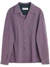 Our Legacy Heusen Convertible-collar Checked Cotton Shirt In Venice Check