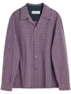 Our Legacy Heusen Convertible-collar Checked Cotton Shirt In Venice Check