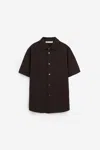Our Legacy Black Boucle Box Shirt