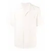 Our Legacy Textured-finish Short-sleeved Box Shirt In Beige