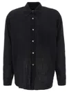 Our Legacy Long Sleeves Shirt With Pointed Collar And Chest Pocket In Black
