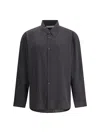 Our Legacy Beyond Striped Button-fastening Shirt In Gray