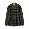 Our Legacy Long Sleeve Checked Shirt With Chest Pocket In Multi