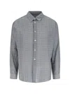 Our Legacy Checked Pattern Button-down Collar Shirt In Gray