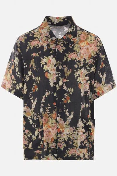 Our Legacy Floral Print Shirt In Red