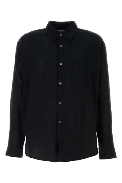 Our Legacy Classic Button In Washedblackaircotton