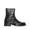 Our Legacy Leather Boots In Black