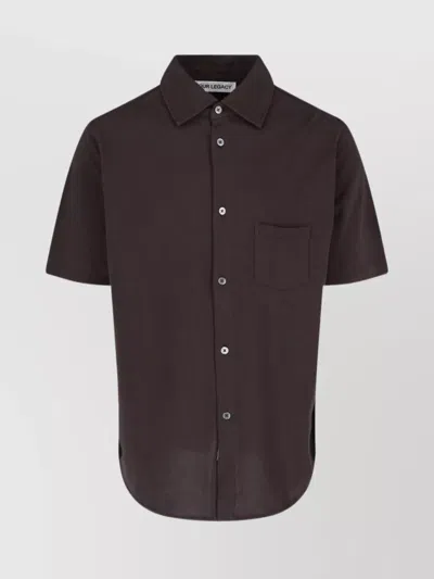 Our Legacy Short Sleeve Button-down Collar Chest Pocket Shirt