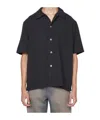Our Legacy Black Boucle Box Shirt In Green