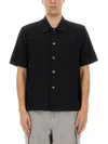 Our Legacy Black Boucle Box Shirt In Black