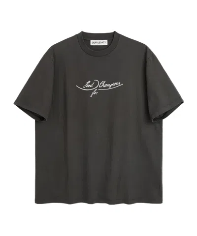 Our Legacy Short-sleeved T-shirt In Black